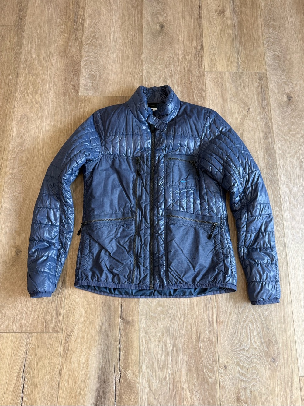 Nike Quilted Puffer Jacket - Navy Blue